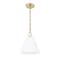 Z-Lite Alaric 1 Light Pendant, 10in. W x 10.75in. H, Modern Gold 3042P10-MGLD - alternate 3